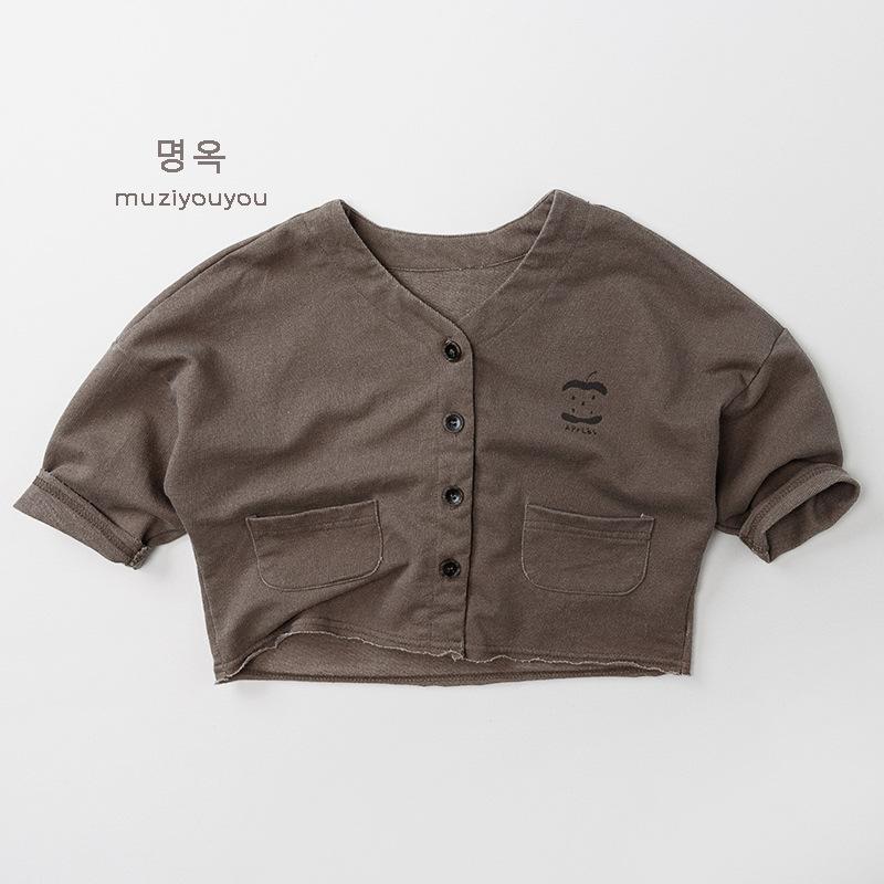 Korean Style Casual Long Sleeve Outerwear Jacket For Unisex Boys And Girls Kids