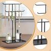 2Tier T Bar Jewelry Display Stand Necklace Holder Bracelet Nonslip Organizer Storage Rack for