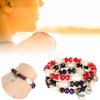 3pcs Elegant Crystal Bracelet Hand Made Stackable Jewelry Gift for Women Girl Friends