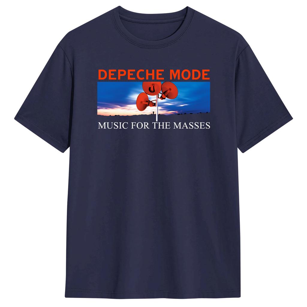Strand Depeche Mode Musik für die Massen Hip Hop T-Shirts Baumwoll-T-Shirt für Erwachsene Ästhetisches Muster Kurzarm-Oberteile