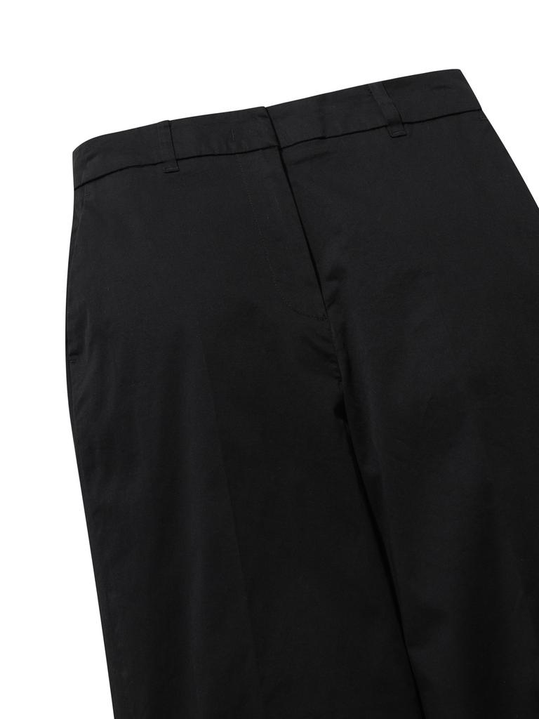 OLZEN Women'S Cotton Chino Pants_Zlg2Pp2304Bk