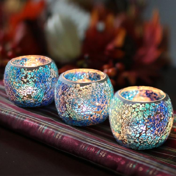Heat Resistant Glass Wedding Candle Holders With Art Candlestick For Tabletop Decoration