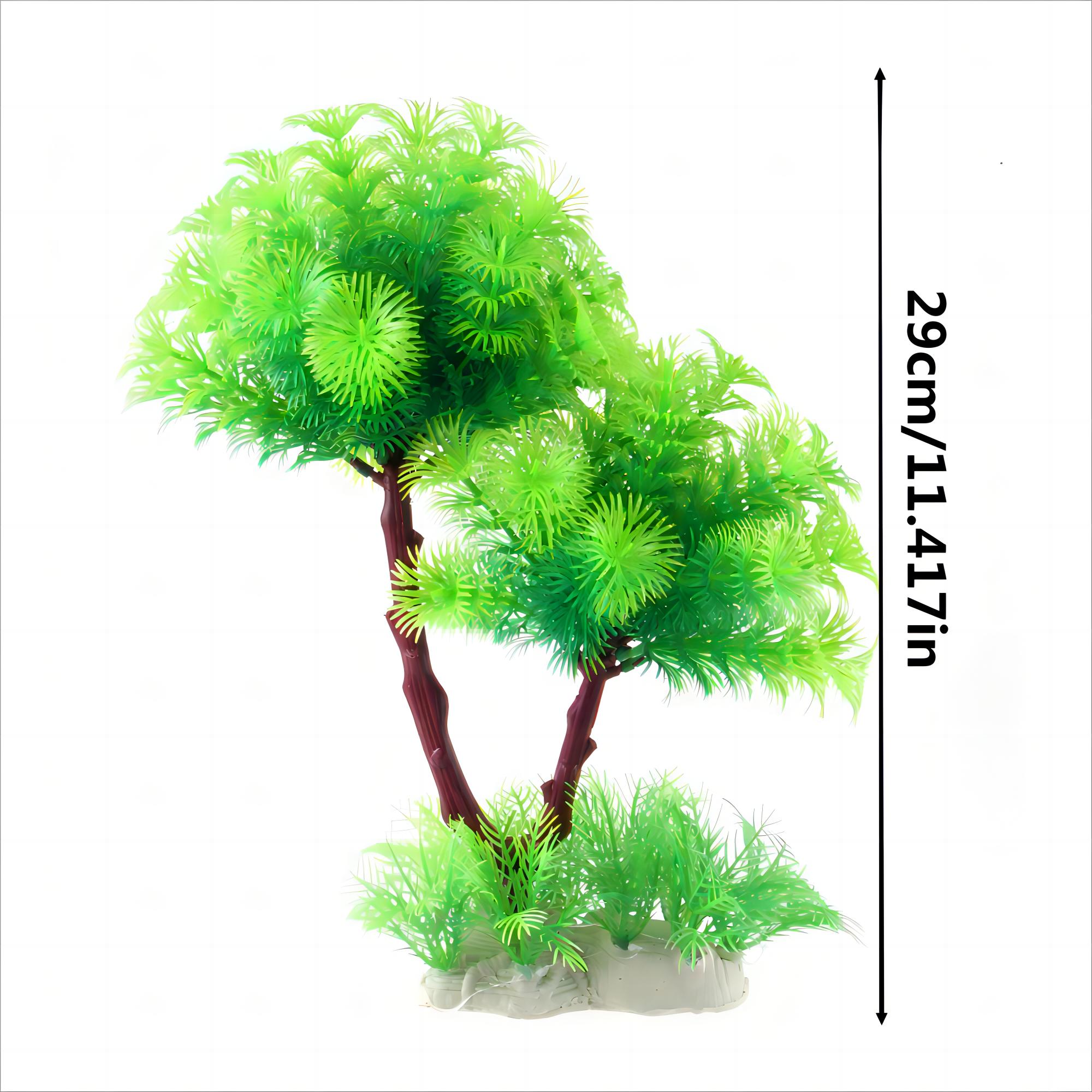 

1 Pc PVC Plastic Artificial Aquarium Aquatic Plant Landscape Aquatic Plant Simulation Fish Tank Fake Aquatic Plant Decoration зелений