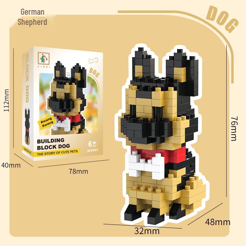 Puppy Cute Dog Series Compatible with LEGO Micro Bricks - Building Blocks Toy for Kids