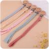 Fabric Baby Pacifier Clip Holder Hand-woven Pacifier Clips Baby Toys Anti-loss Clip Infant Newborn Nursing Tools Accssories New