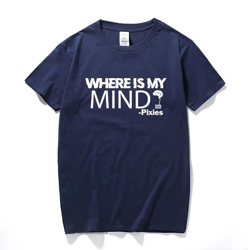 

Pixies Where Is My Mind T-Shirt Music Song Rock Band Festival Tour Unisex Tee New Summer Top Cotton T Shirt Men Euro Size - M... S разноцветный