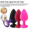 S/M/L Silicone Anal Plug Diamond Butt Plug G-spot Vestibular Stimulator Masturbator Erotic Bullet Anal plug Sex Toys for Adults