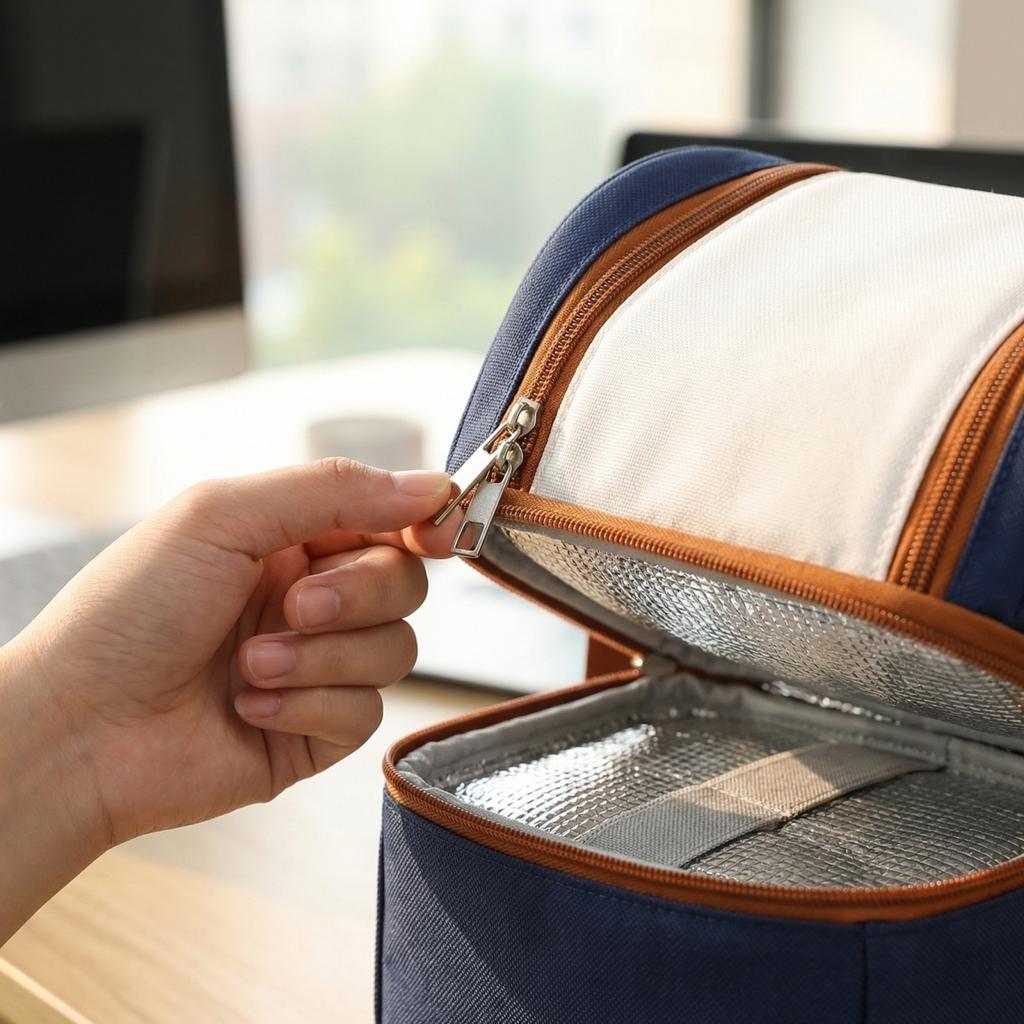 Englisch: Isolierte Lunchtasche für Arbeiter & Studenten Auslaufsichere Tragetasche