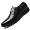 Módní nový styl formální kožené boty se třemi klouby, business casual kožené boty, prodyšné protiskluzové boty, pánské boty se třemi klouby
