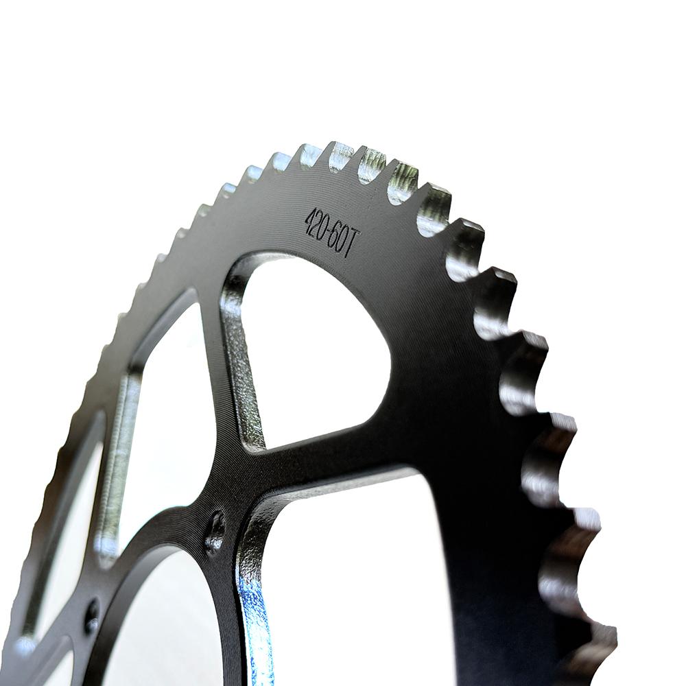 Motorcycle 420 Chain Rear Sprocket 51T 53T 57T 60T 76mm For 50cc 70cc 90cc 110cc 125cc 250cc Pit Dirt Bike ATV Quad Bike Go Kart