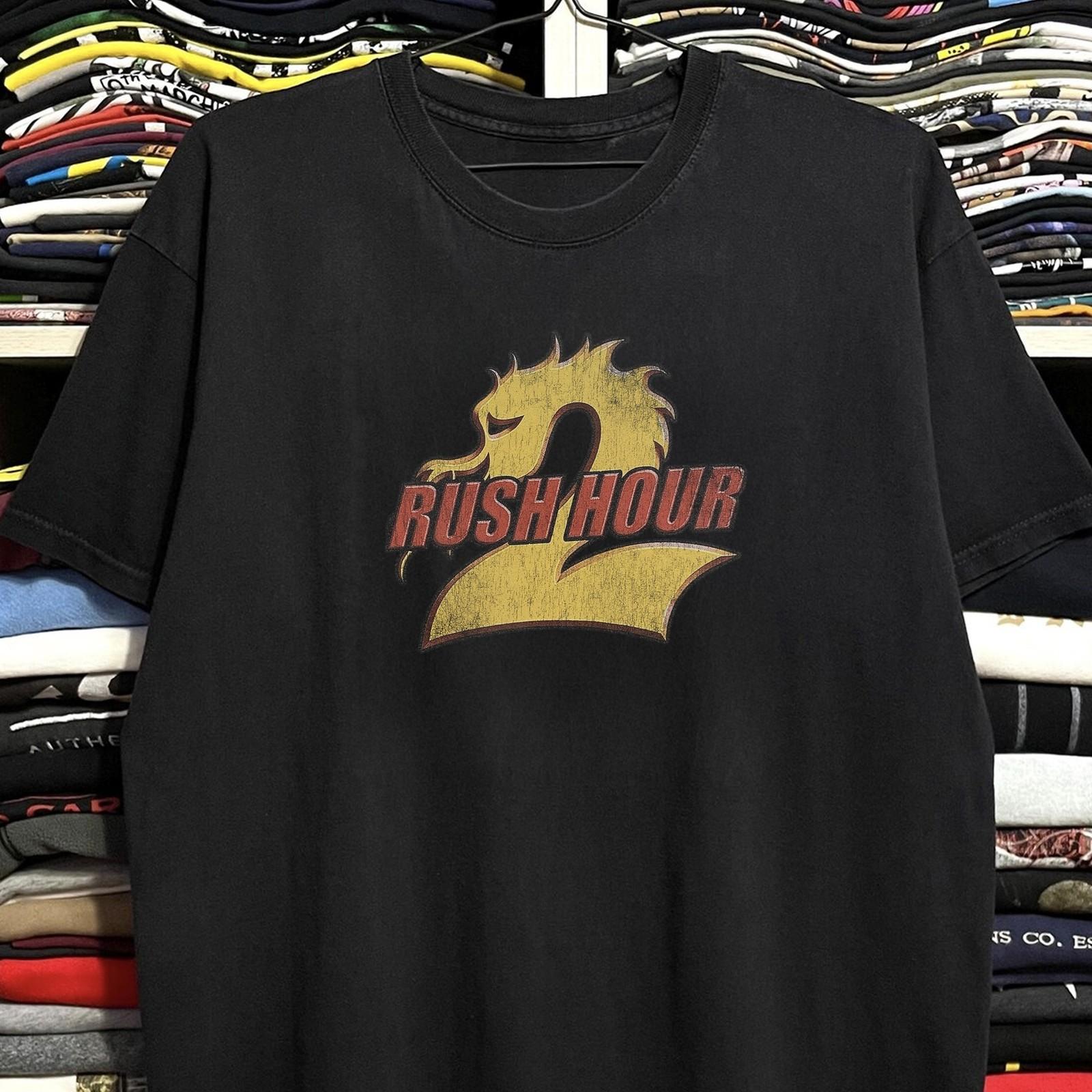 2001 Rush Hour 2 Movie Promo T-Shirt Black XXL S