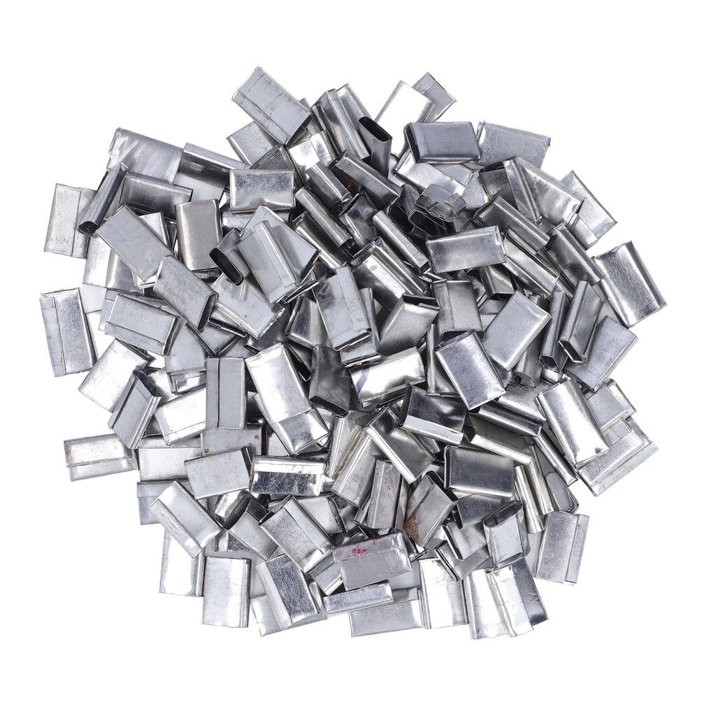 Packaging Strapping Seals 1KG Iron Sheet Strapping Clips PP Belt Packaging Buckles