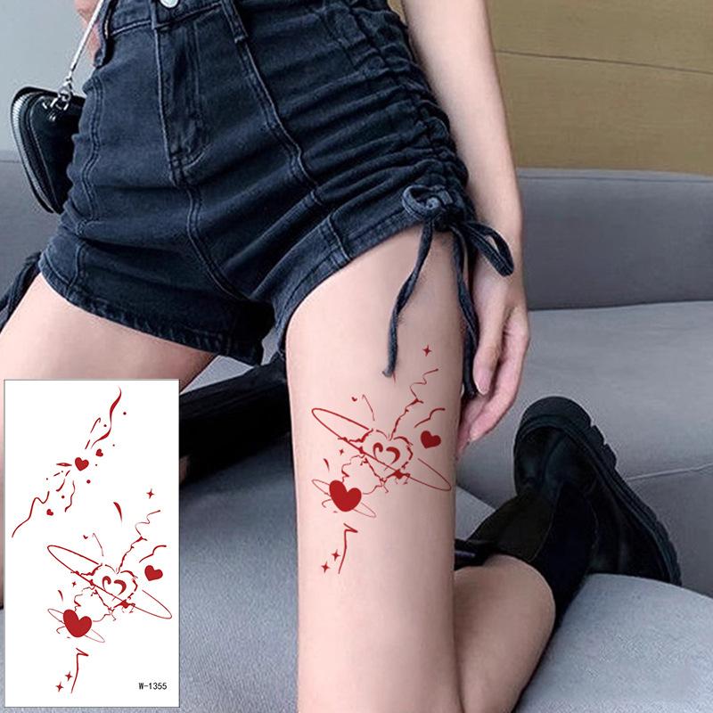 Cartoon Tattoo Sticker Waterproof Valentine'S Day Tattoo Sticker Cute Temporary Tattoo