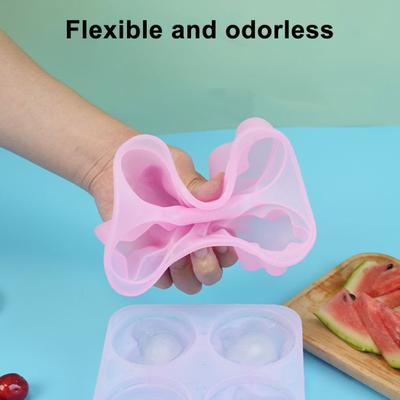 Molde para Cubitos de Hielo Corazón Círculo Estrella Flor Múltiples Formas Silicona de Grado Alimenticio Bandeja de Hielo para Refrigerador con Tapa Fácil Liberación 4 Compartimentos Fabricante de Cubitos de Hielo