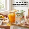 4L Fridge Cold Water Kettle With Faucet & Filter Camping Transparent Plastic Water Jug Large Capacity Juice Beverage Dispenser