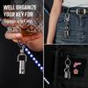 KeyUnity KA15 Titanium Key Ring, Connector, 360 Degree Rotation, Titanium Car Key Holder, Men's