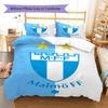 Malmö FF Muster Bettwäsche, Steppbett Set Bettbezug Kissenbezug Zuhause Geburtstagsgeschenk (1 Bettbezug + 2 Kissenbezüge, ohne Füllung)