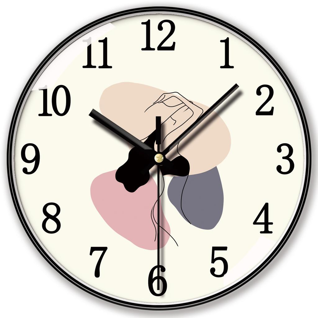 10 Zoll 25 Zentimeter Minimalistische Heim Stille Modeuhr Kreative Schlafzimmerdekoration Personalisierte Leichte Luxus Wanduhr