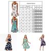 Elegant Women's Summer Sleeveless Floral Beach Dress Perfect For Holiday Occasions Size S-5xl