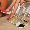 Vintage Flats Hemp Rope Bottom Sandals Women's Summer Comfortable Sandals Women's Fisherman Sandals