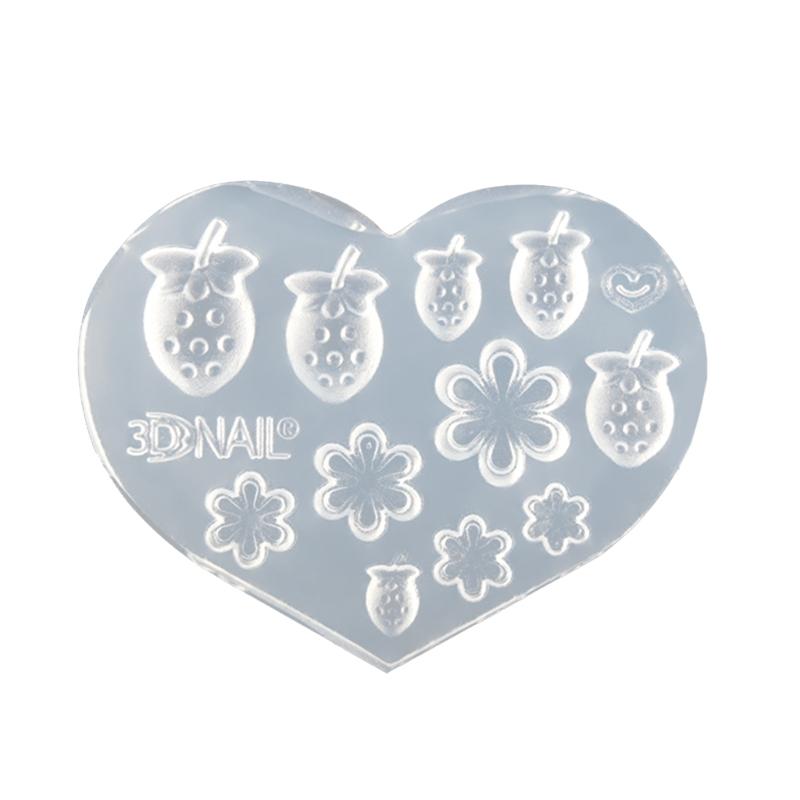 3D Nail Art Silicone Mold Flowers Love Stars Moon letter number Handicrafts Nail Decoration Moulds DIY Nail Tools Accessories