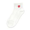 Choose 1 of 3 Domestically Produced Women's Petite Heart Mid-calf Socks, Daily Cotton Socks