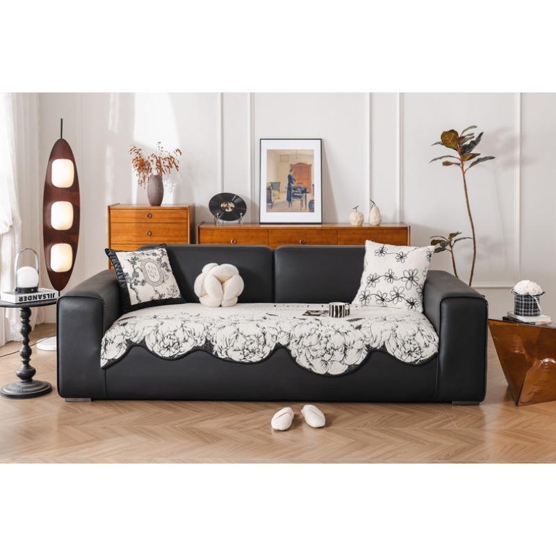 Irregular Special-shaped Sofa Cushions for All Seasons, New High-end Leather Sofa Cover, Autumn and Winter Cover Cloth