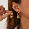Ingemark 4 Styles Exaggerated Irregular Metal Dangle Earring for Women Vintage Big Flower Drop Earrings Party Aesthetics Jewelry