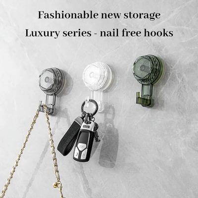 1 ks Silný přísavkový háček bez děrování Vakuové lepidlo na zadní straně dveří koupelny Nástěnné lepidlo beze stop Koupelna T