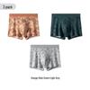 Herren Reine Baumwolle & Maulbeerseide Antibakterielle Boxershorts – Atmungsaktiv, Elastisch, Bequem Neuer Stil
