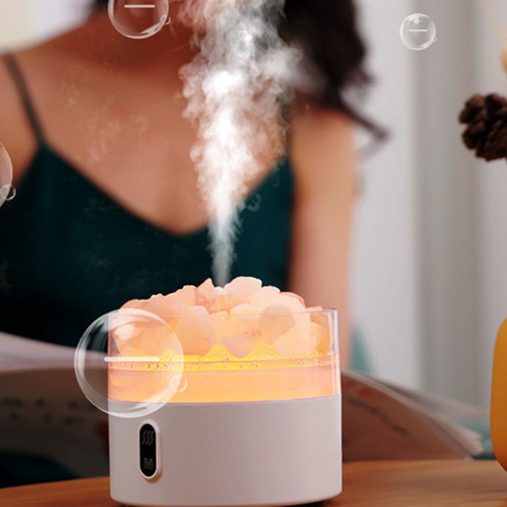 Salt Lamp Diffuser Humidifier Multi Colors Crystal Salt Lamp USB Desktop Essential Oil Diffuser Humi