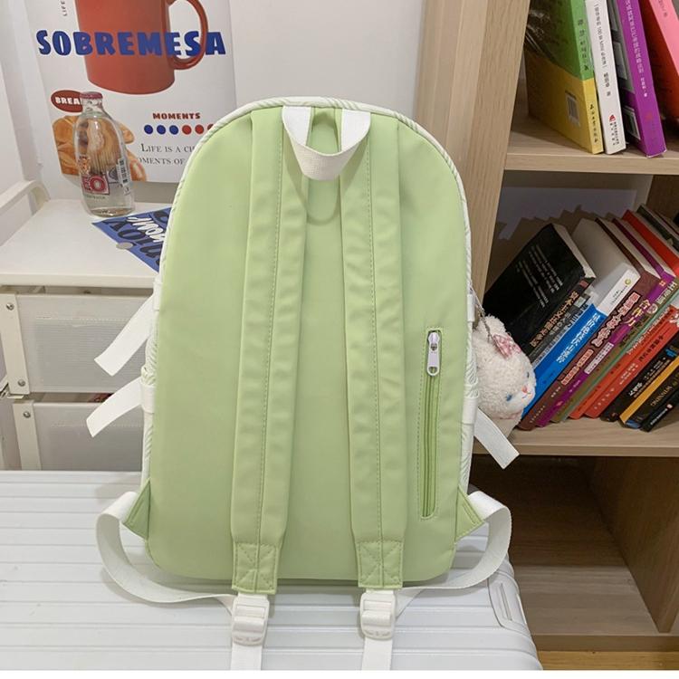 New Nylon School Bag For Girl Fresh Sweet Campus Student Backpack For Backpacking Leisure Bag
