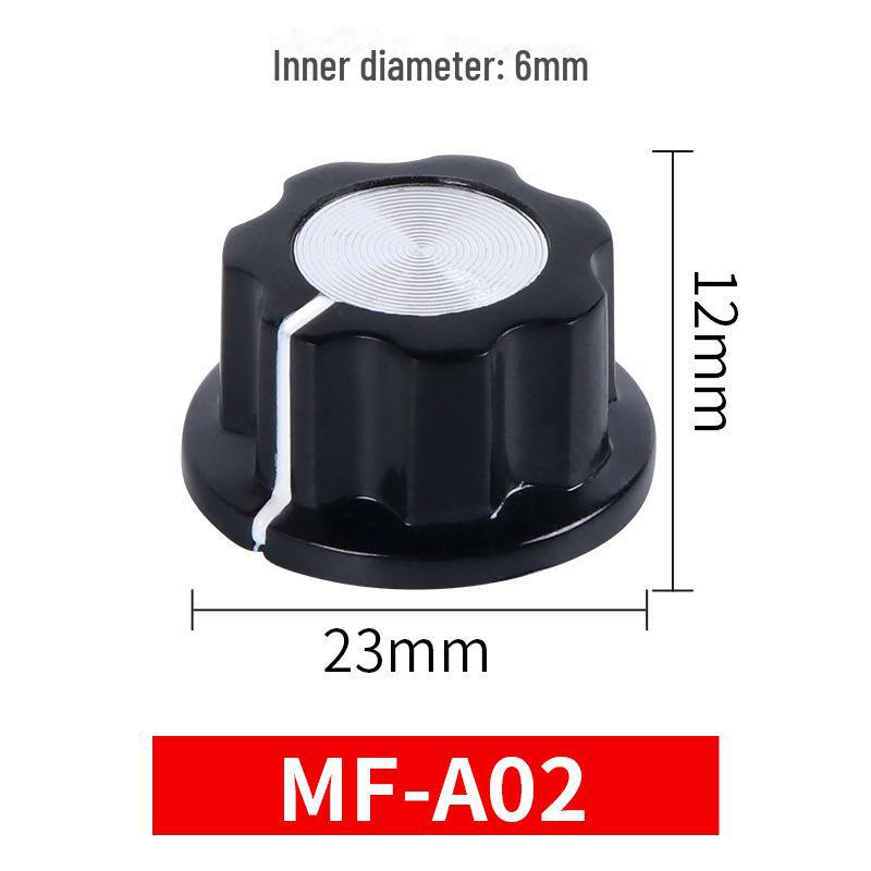 6mm Inner Hole Bakelite Potentiometer Volume Knob - Audio Adjustment Knob with Scale and Cap