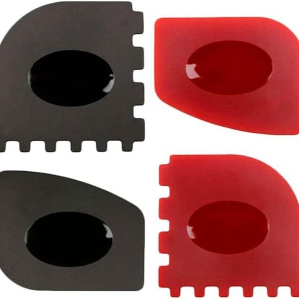 Hochwertiger gezahnter Grillpfannenschaber Silikon Küchenreinigung Gusseisenpfannen Reinigungsschaber Reinigungsblatt Eisentopf