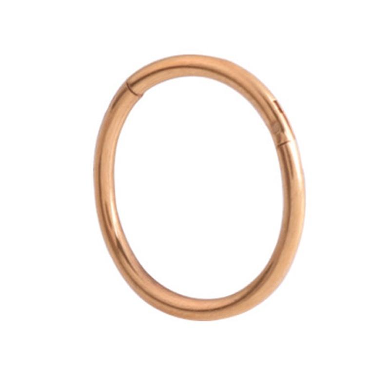 Stunning Steel Nose Ring Septum Clicker With Seamless Appearance And Anti-allergy