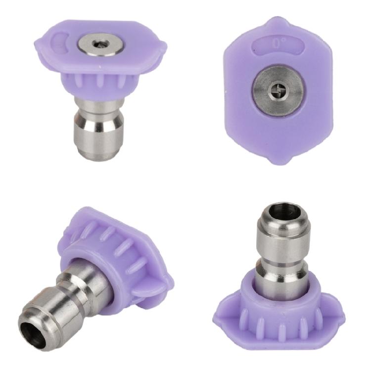High Pressure Washer Sprayer Nozzle Tip 1/4" Quick Connector Plugs Male Thread 0 Degree Water Jetters Nozzle