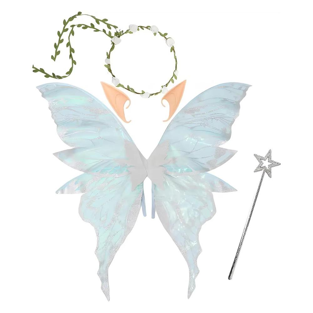 Fluttering Wings Fairy Butterfly Wings Creative Dress Up Wings Set Elf Wings Costume  Photo Prop