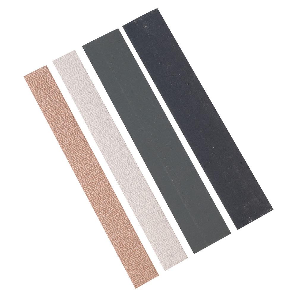 4PCS 15CM(5.91in) Length Fret Sanding Tool Sandpaper Color Luthier Sanding Tool For Guitarists