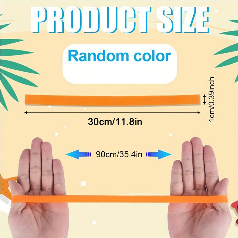 1/11pc Silicone Rubber Bands Multifunctional Stretchable Colorful Beach Chair Towel Bands Elastic Rubber Outdoor Gear Gifts Pack