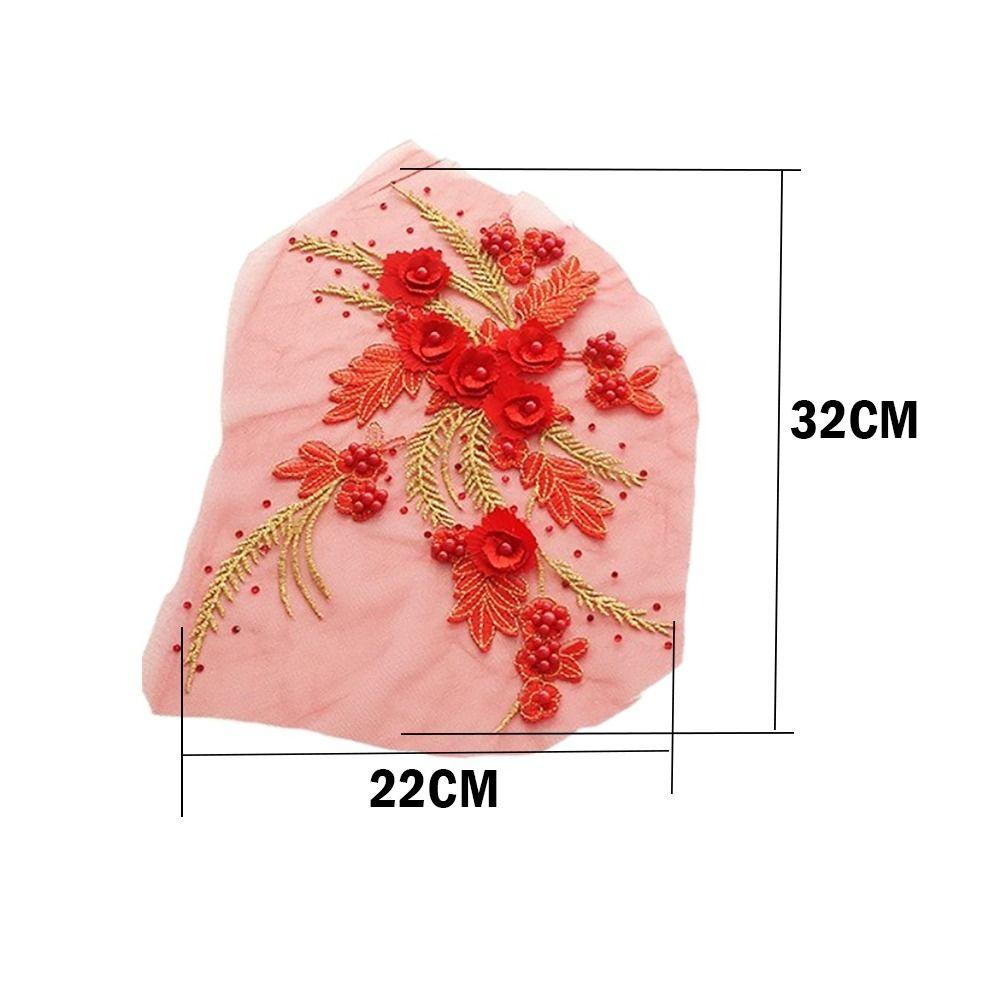 Fashion Elegant Sequin Embroidery Sequined Embroidery Patches DIY White Black Embroidered Floral Patches Sequins Patches Dresses
