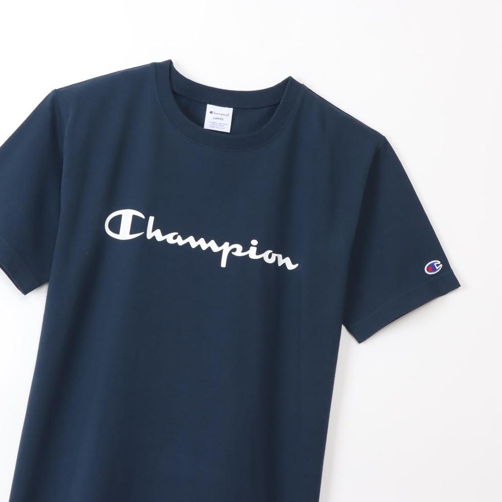 Champion Short Sleeve T-Shirt Crew Neck 100% Cotton USA Rubber Print Basic C3-X358-370-XL