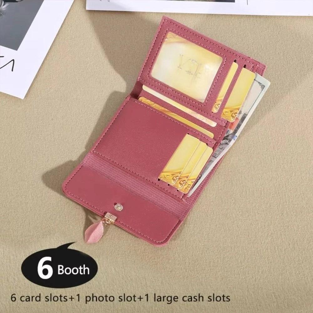 Pu Leather Women's Wallet Minimalist Student Purse Korean Lady Wallet  Card Bag