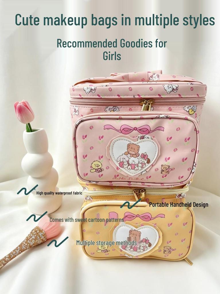 Cartoon Cute Large-Capacity Waterproof Makeup & Toiletry Travel Bag