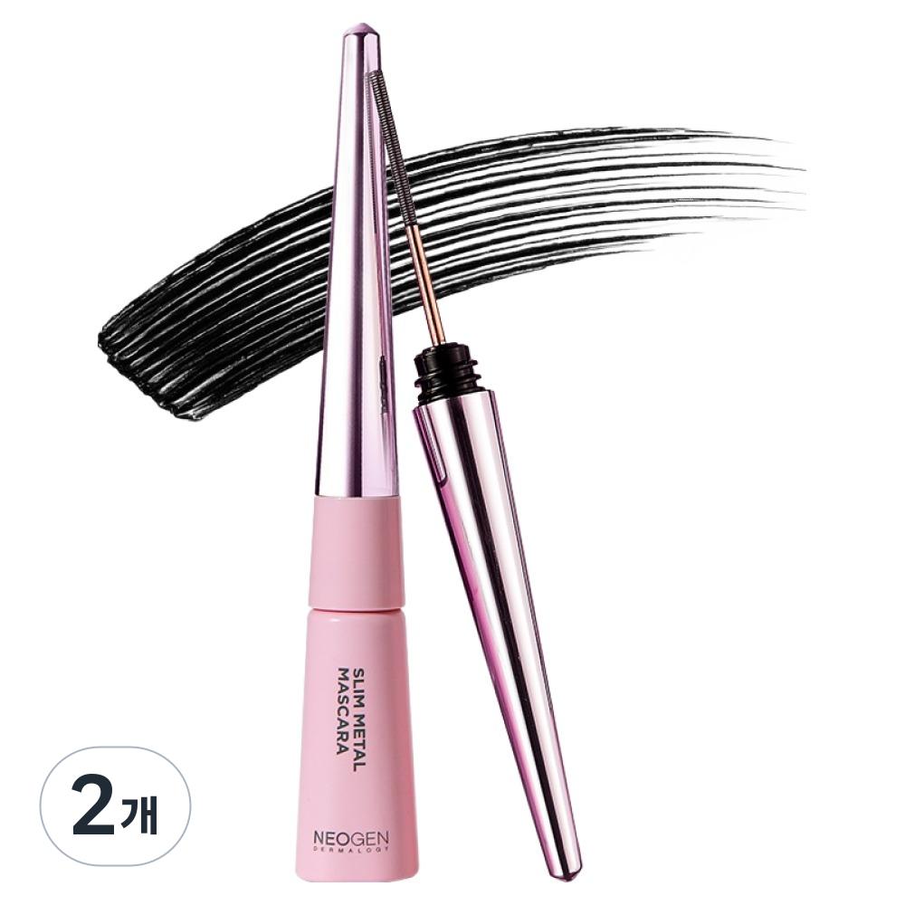 Neogen Dermalogy Slim Metal Mascara, Black, 2 Pcs