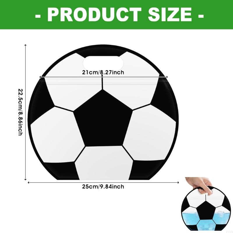 24Pcs Sports Themed Gift Bags With Handle Waterproof Clear Plastic Candy Chocolate Holder Bag for Candies Small Toy P9YB