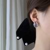 Minimalist Geometric Oval Stone Stud Earrings Women Men Lightweight Luxury Ear Cuffs