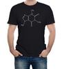 Caffeine Molecule Mens T-Shirt Coffee Drink Flat White Espresso Addicted Love