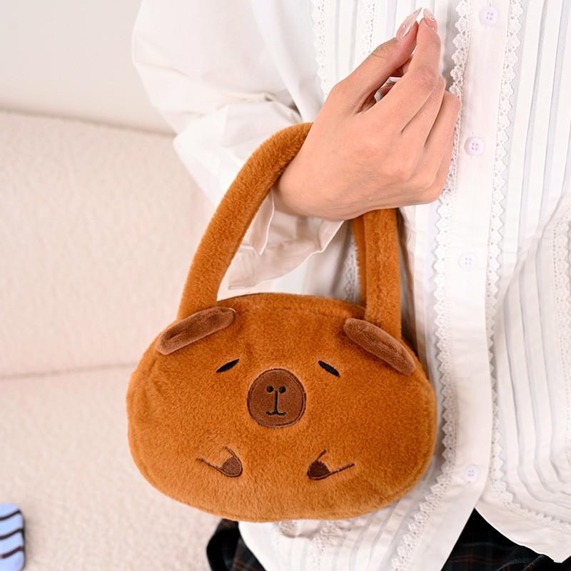 Capybara Plush Backpack for Kids: Cute Animal Doll Gift 35cm