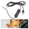 2Pin USB Male To Bare Open End 2 Cores USB 5V Quick Charging Cable with Switches for LED Light Cooling Fan Speaker