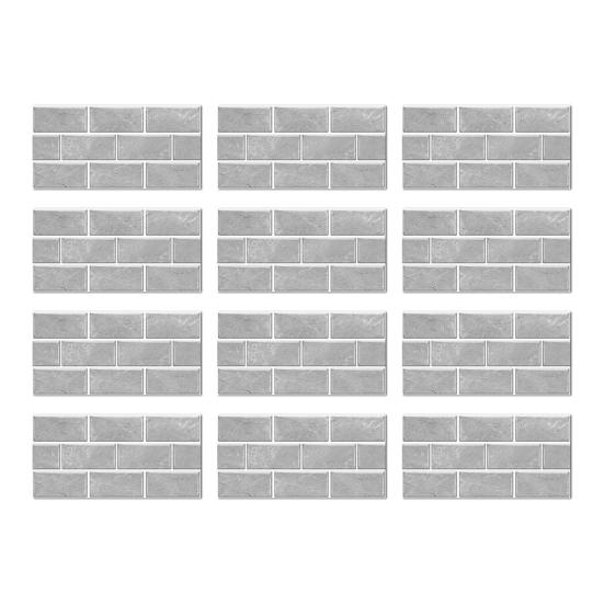 Removable Bathroom Wall Tiles Self-Adhesive PVC Tile Stickers, Waterproof Mosaic Pattern Decals for Kitchen Cover Defects Stickers Home Decor,